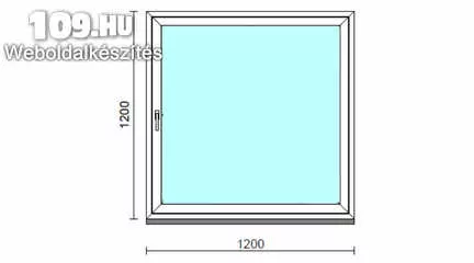 Inoutic Műanyag  bukó-nyíló ablak  1200X1200 mm